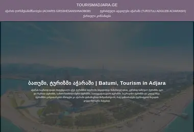 Screenshot of tourismadjara.ge