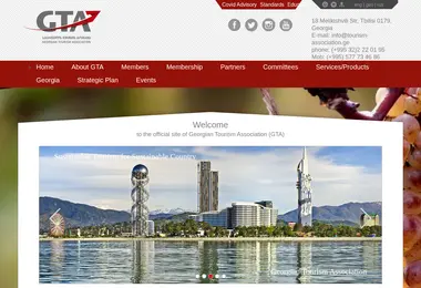 Screenshot of tourismassociation.ge