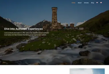 Screenshot of tourismvaluechain.ge