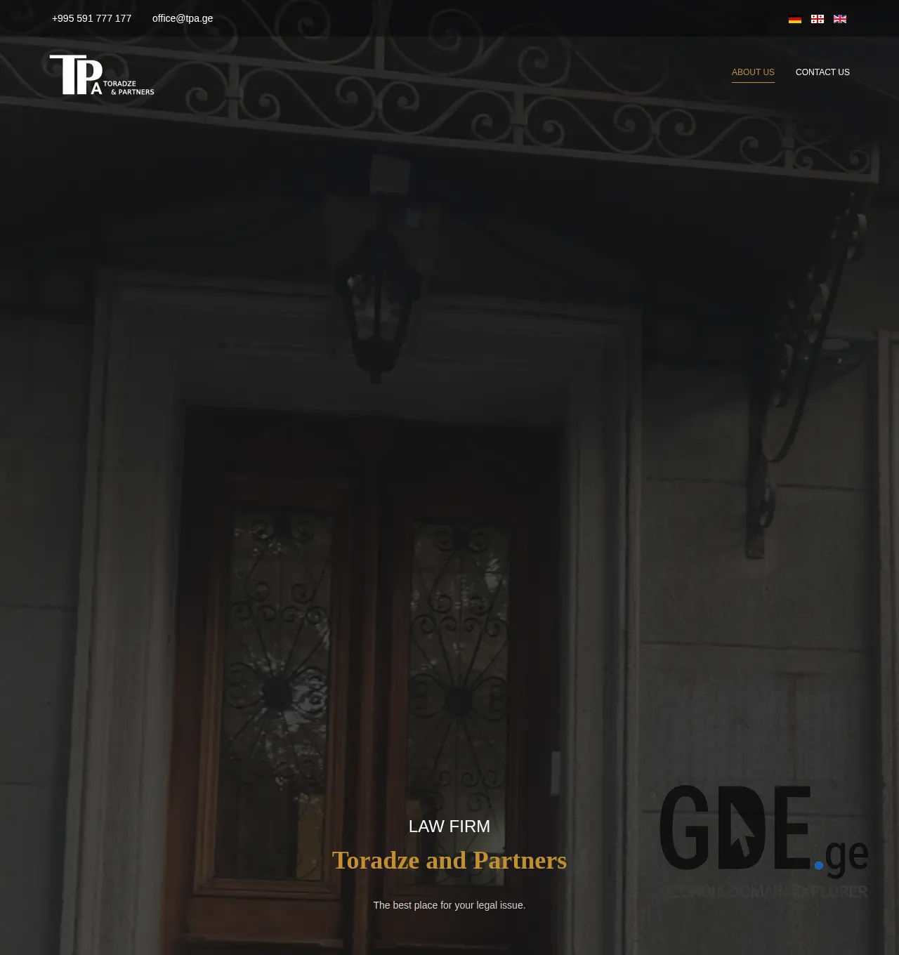 Screenshot of the site tpa.ge at 2025-12-01