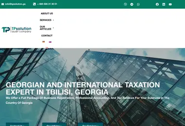 Screenshot of tpsolution.ge