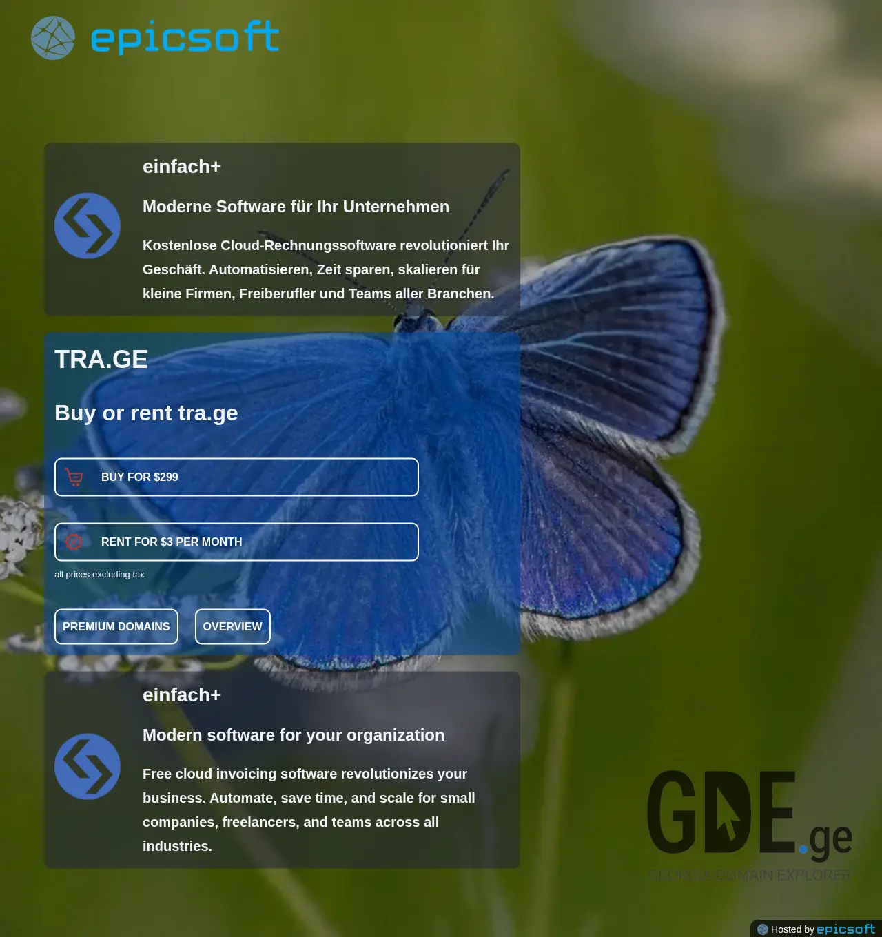 Screenshot of the site tra.ge at 2025-12-03
