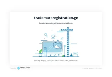 Screenshot of trademarkregistration.ge