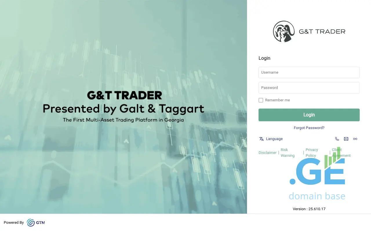 Screenshot of the site traders.ge