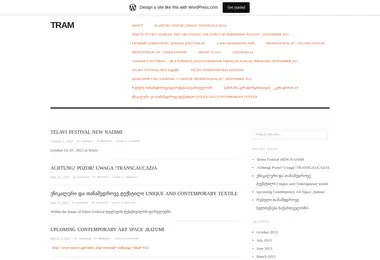 Screenshot of tram.ge