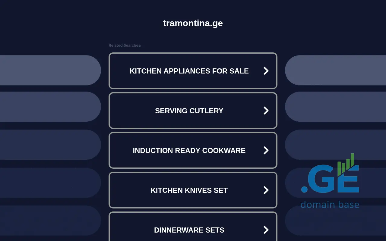 Screenshot of the site tramontina.ge