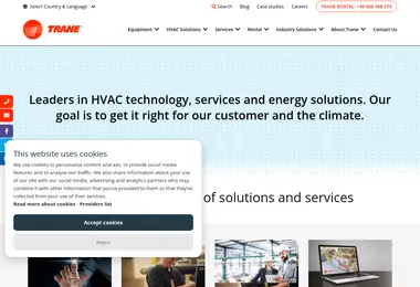 Screenshot of trane.ge