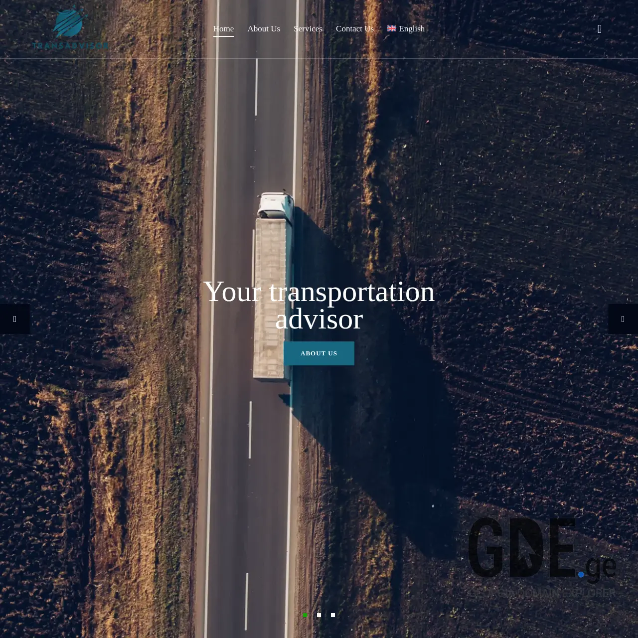 Screenshot of the site transadvisor.ge at 2025-12-13