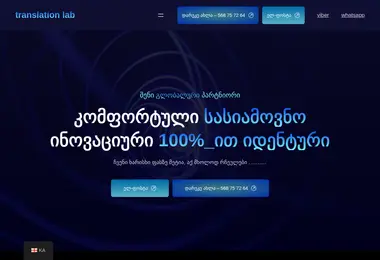 Скриншот translationlab.ge
