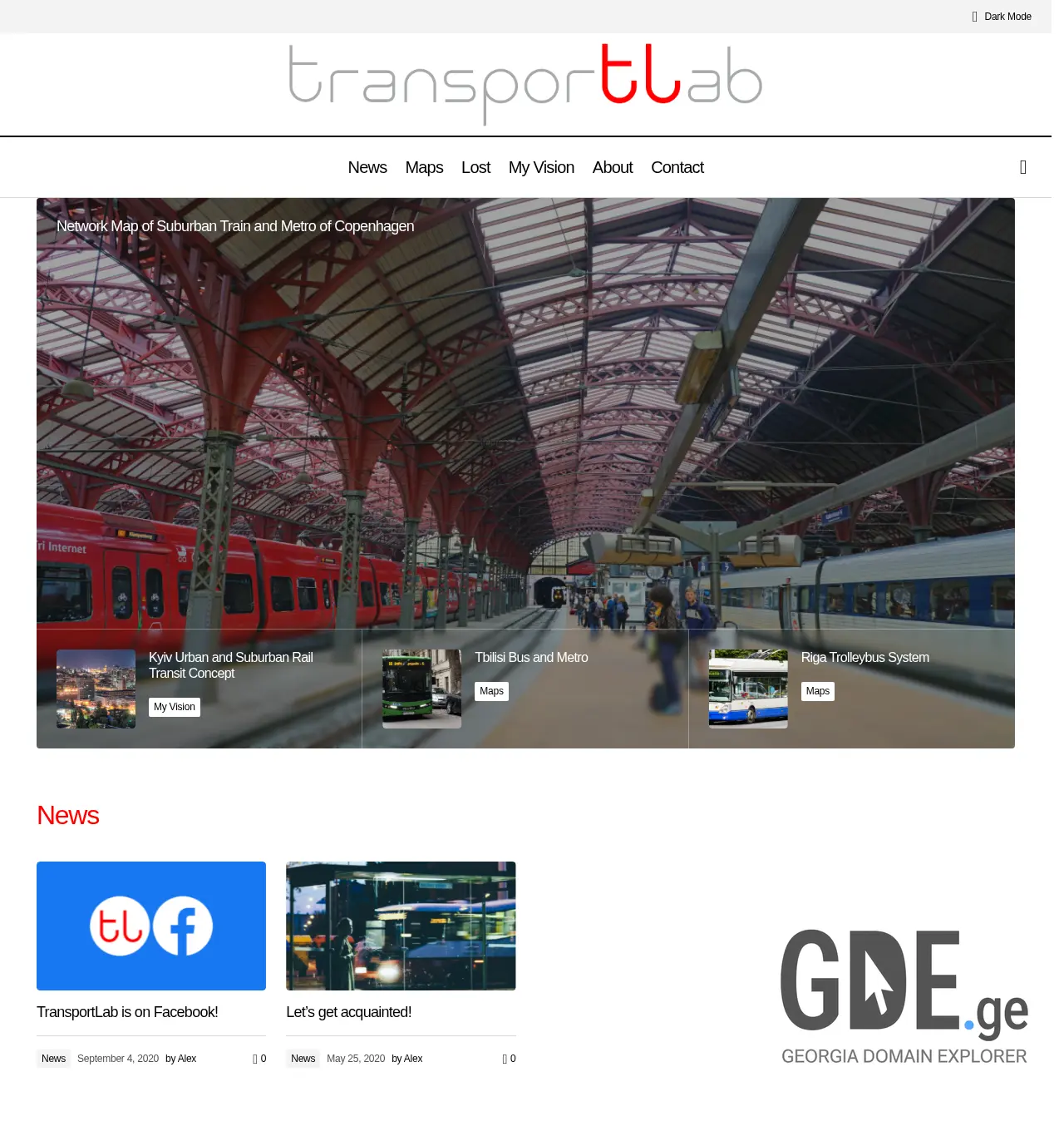 Screenshot of the site transportlab.ge at 2025-12-03