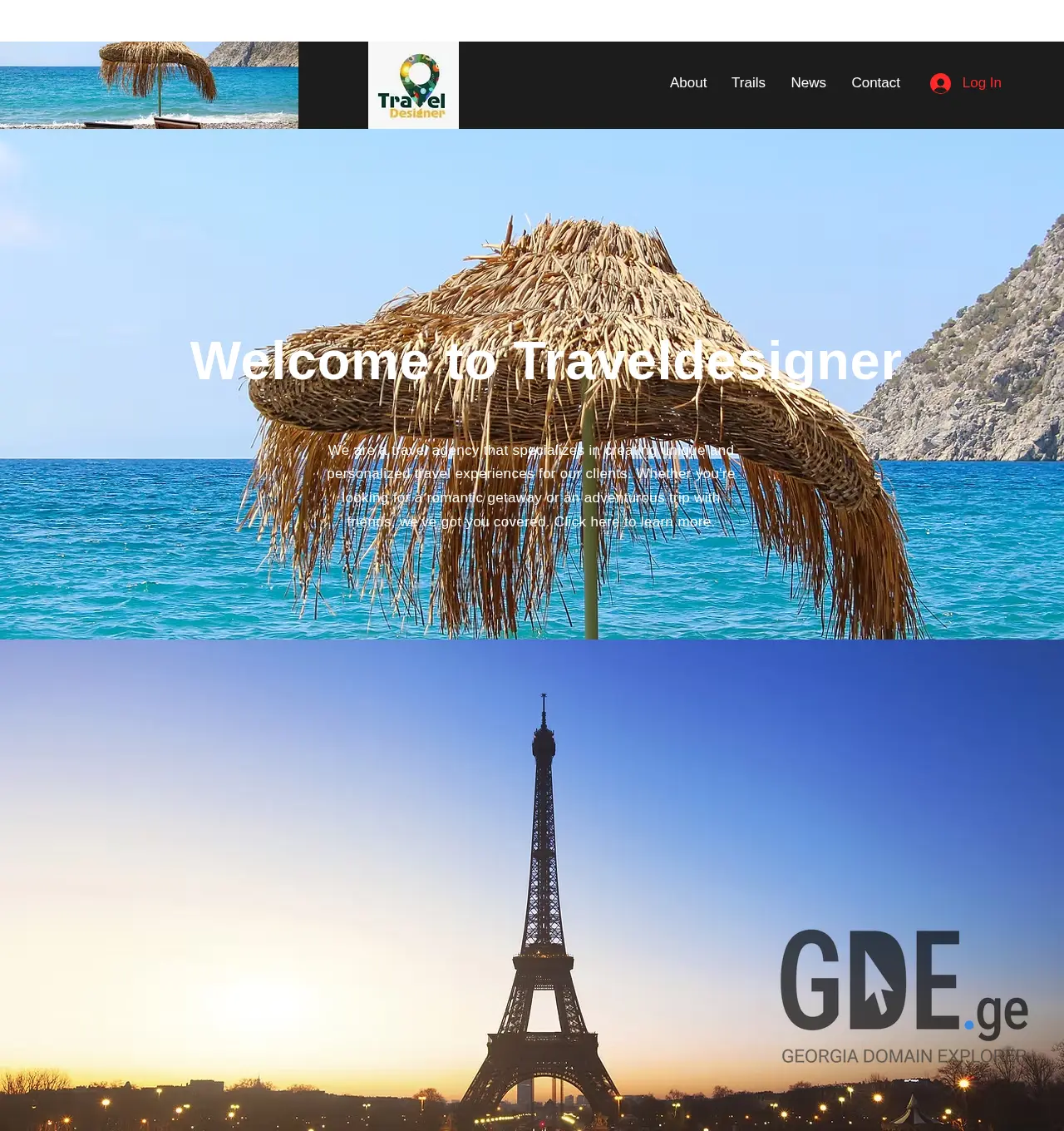 Screenshot of the site traveldesigner.ge at 2025-12-03