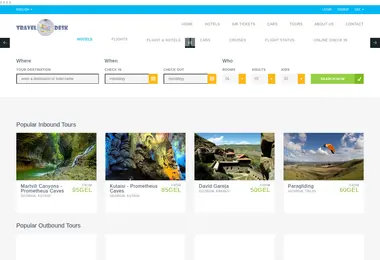 traveldesk.ge-ის ეკრანის სურათი