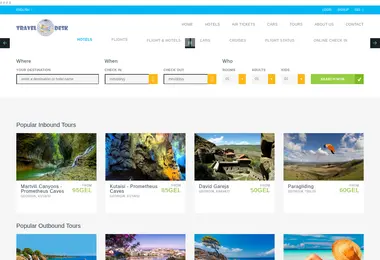traveldesk.ge-ის ეკრანის სურათი
