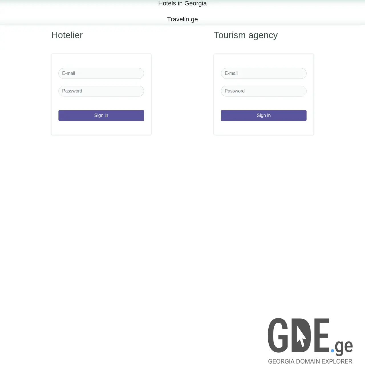 Screenshot of the site travelin.ge at 2025-12-03