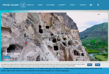 Screenshot of travelisland.ge