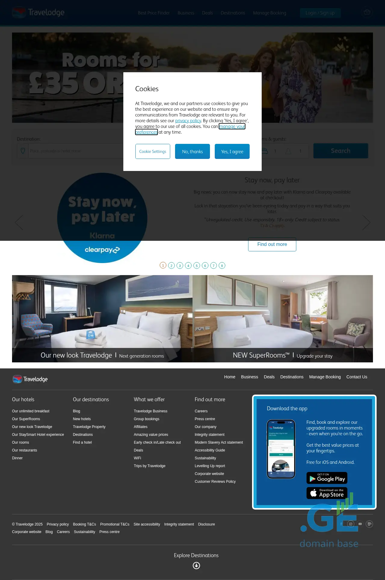 Screenshot of the site travelod.ge