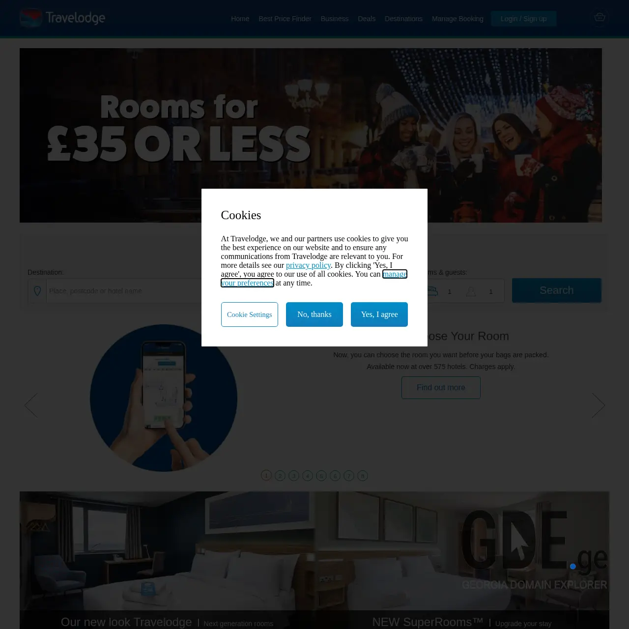 Screenshot of the site travelod.ge at 2025-12-13