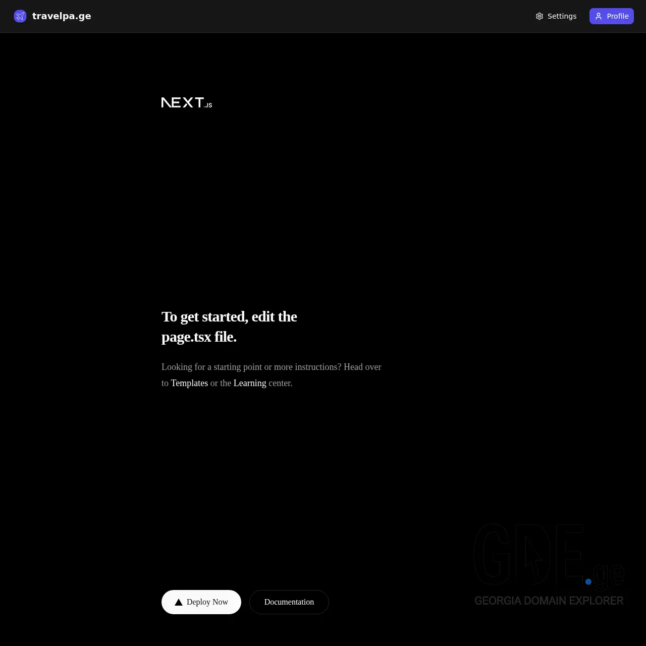 Screenshot of the site travelpa.ge at 2026-02-10