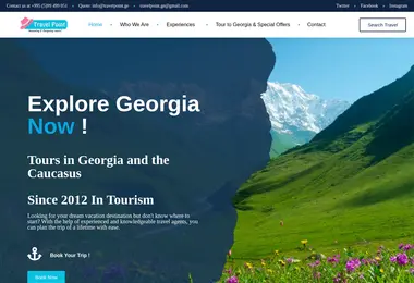Screenshot of travelpoint.ge