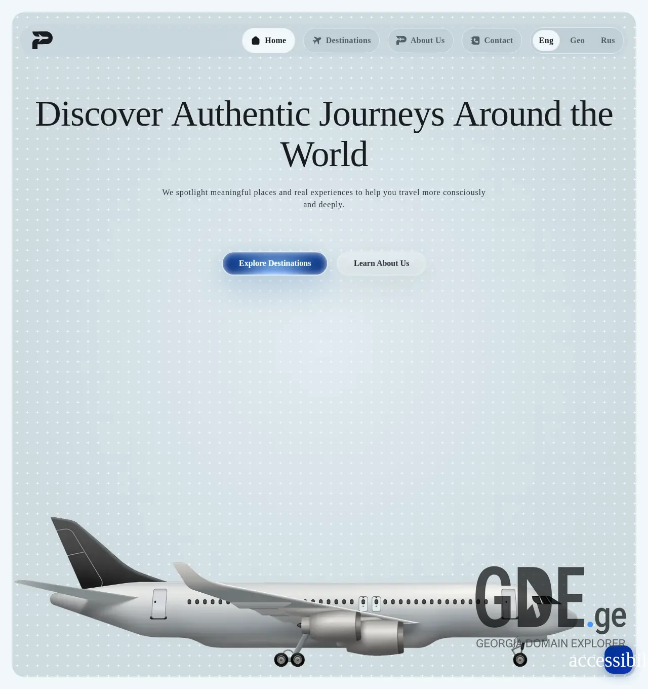 Screenshot of the site travelport.ge at 2025-11-29