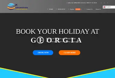 Screenshot of traveltourism.ge