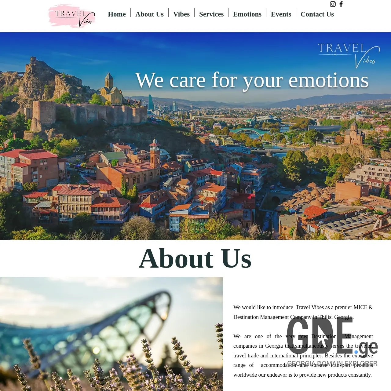 Screenshot of the site travelvibes.ge at 2025-12-12