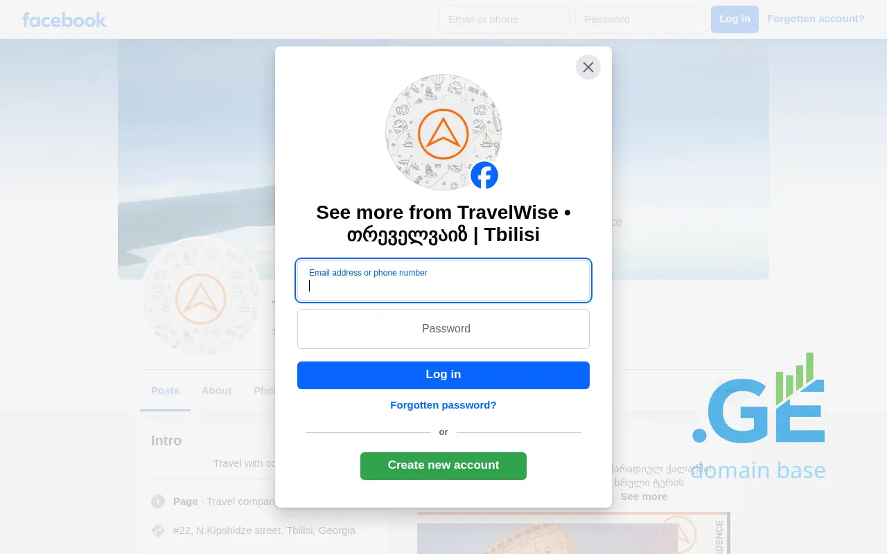 Screenshot of the site travelwise.ge at 2025-10-13