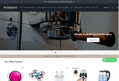 Screenshot of trendify.ge