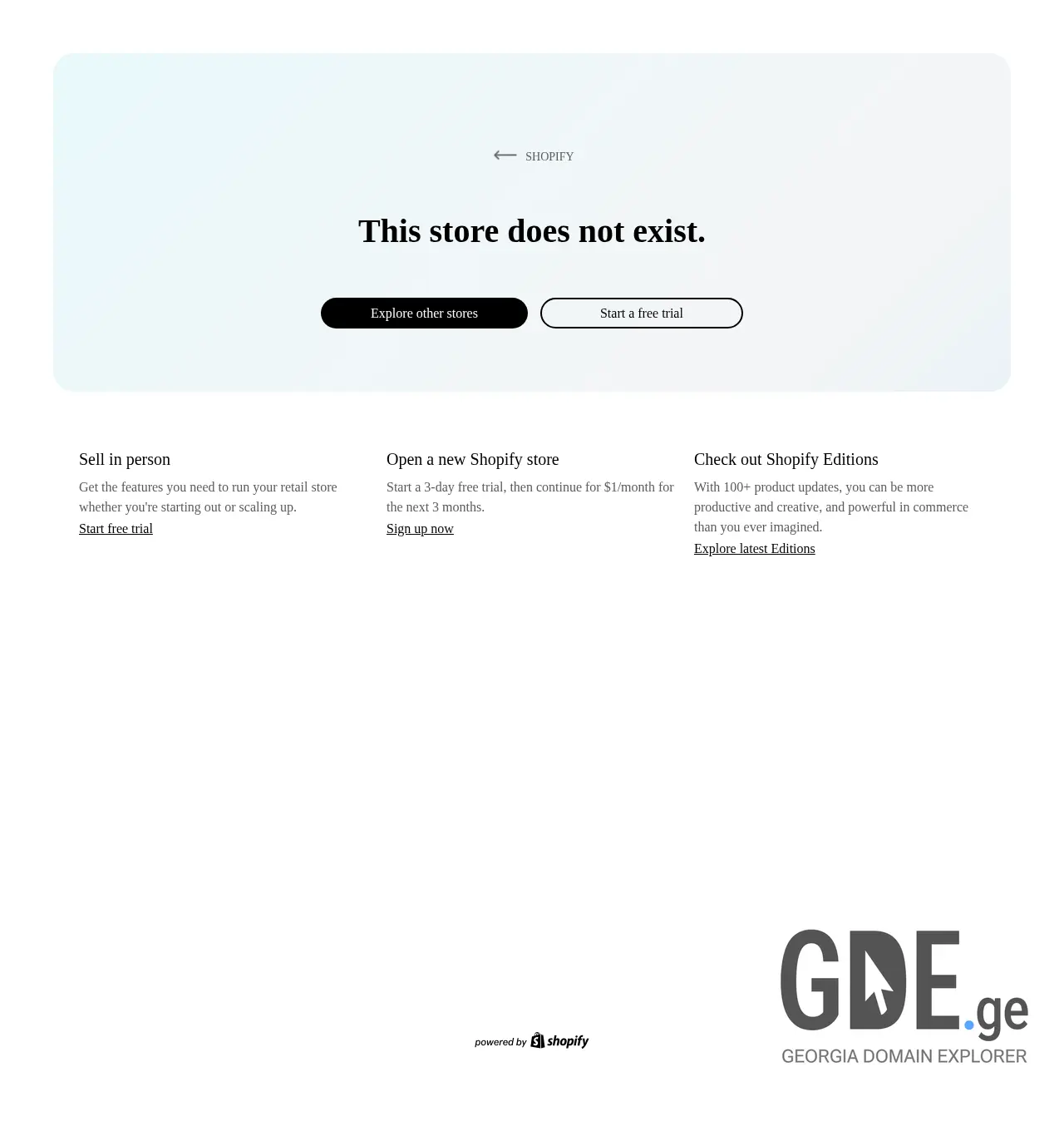 Screenshot of the site trendshop.ge at 2025-12-03