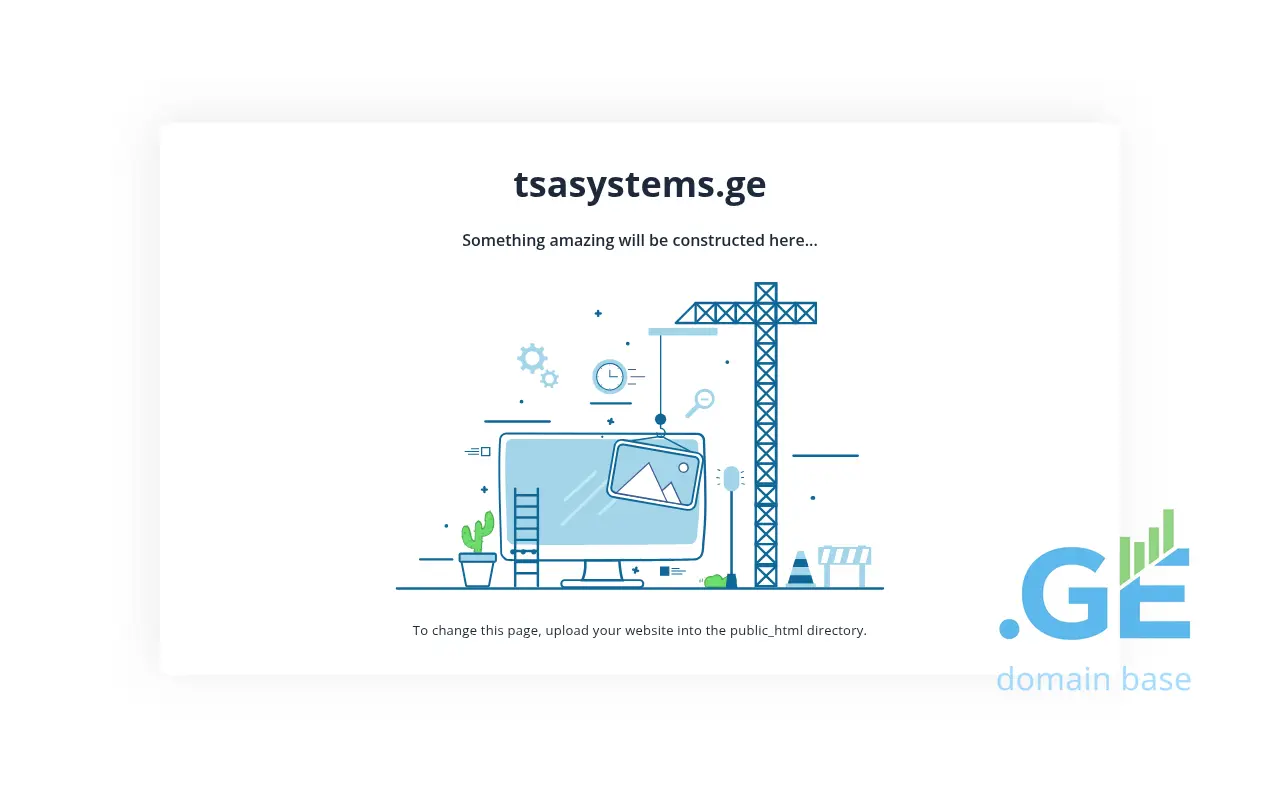 Screenshot of the site tsasystems.ge