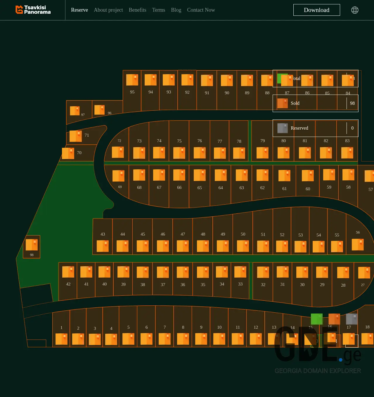 Screenshot of the site tsavkisi.ge at 2025-12-01