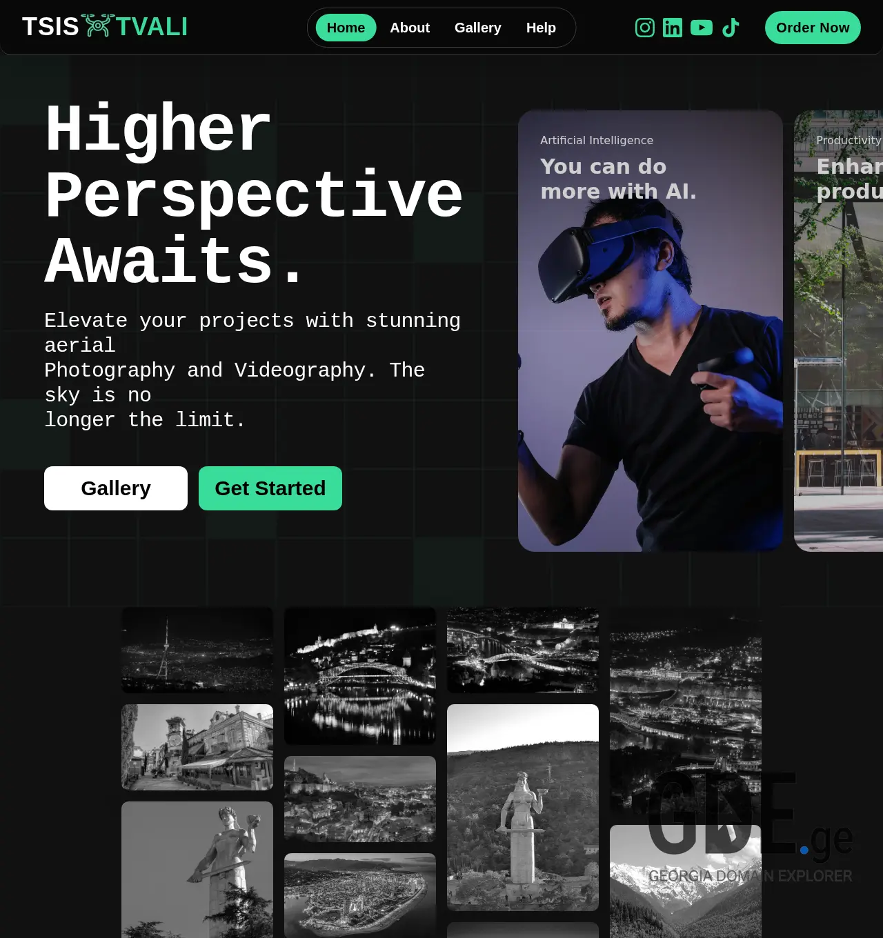 Screenshot of the site tsistvali.ge at 2025-12-06