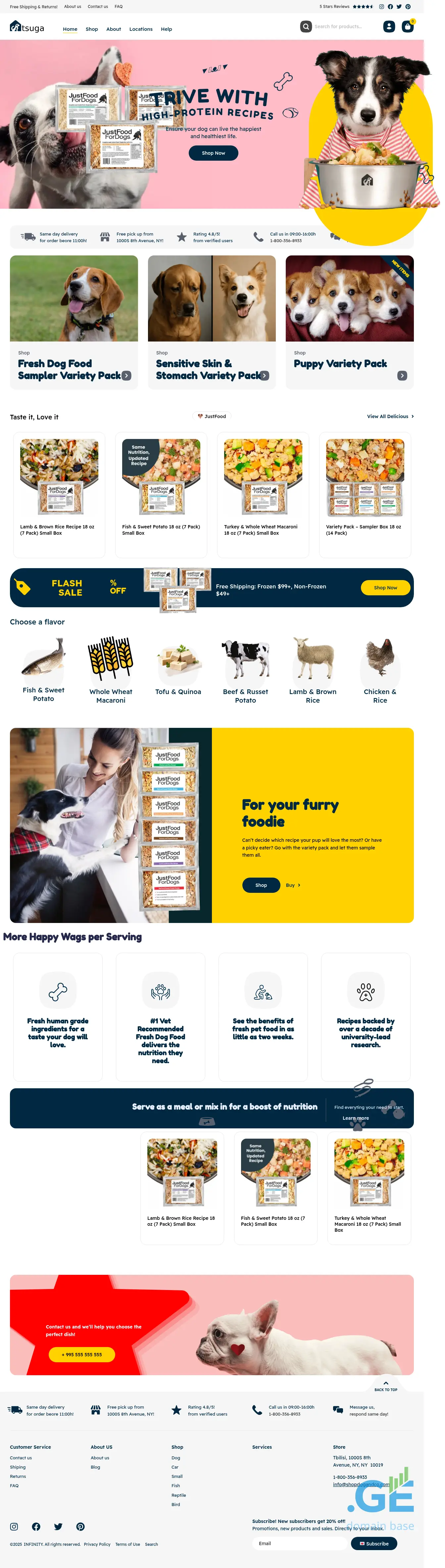 Screenshot of the site tsuga.ge
