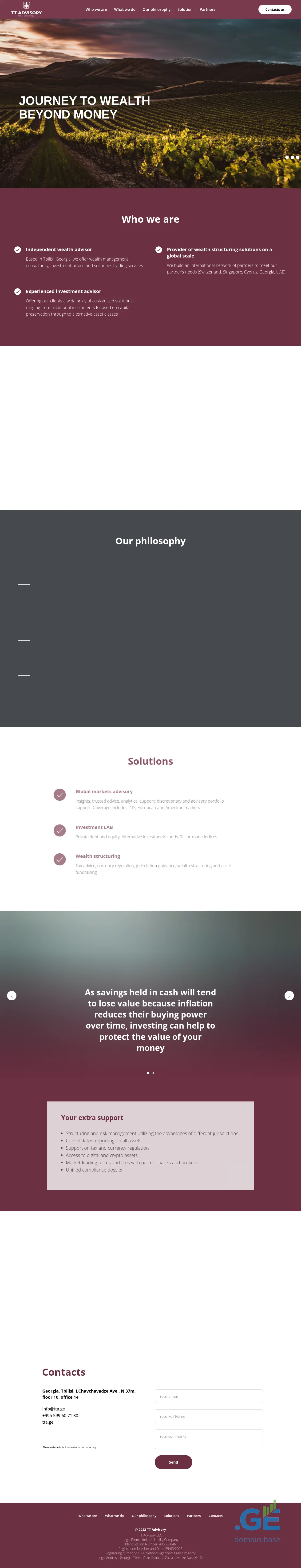 Screenshot of the site tta.ge