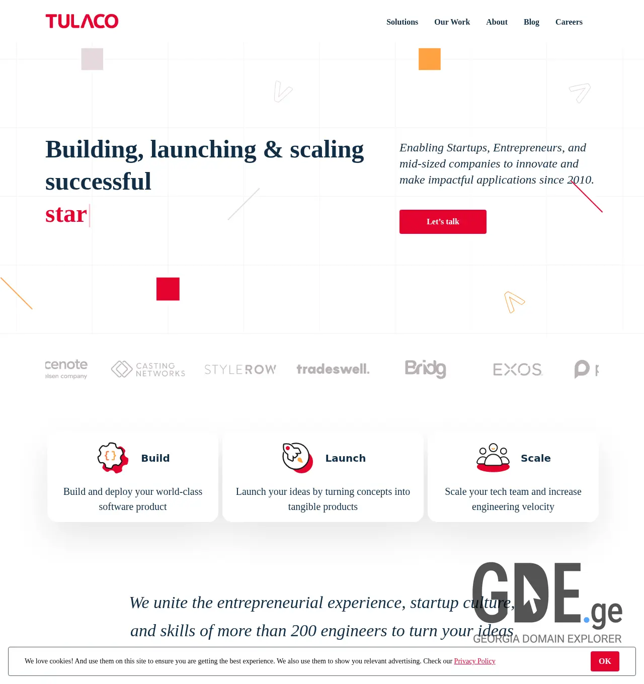 Screenshot of the site tula.ge at 2025-12-01