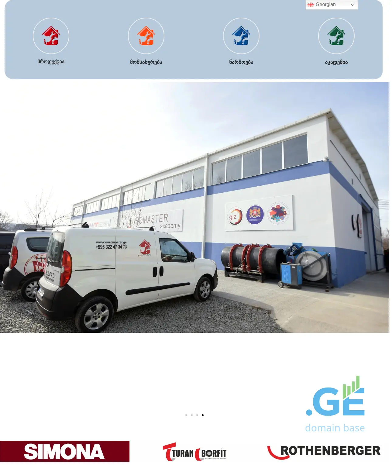 Screenshot of the site turanmak.ge
