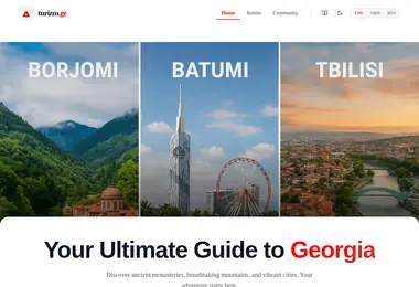 Screenshot of turizm.ge