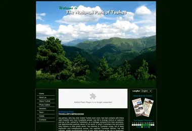 Screenshot of tusheti.ge