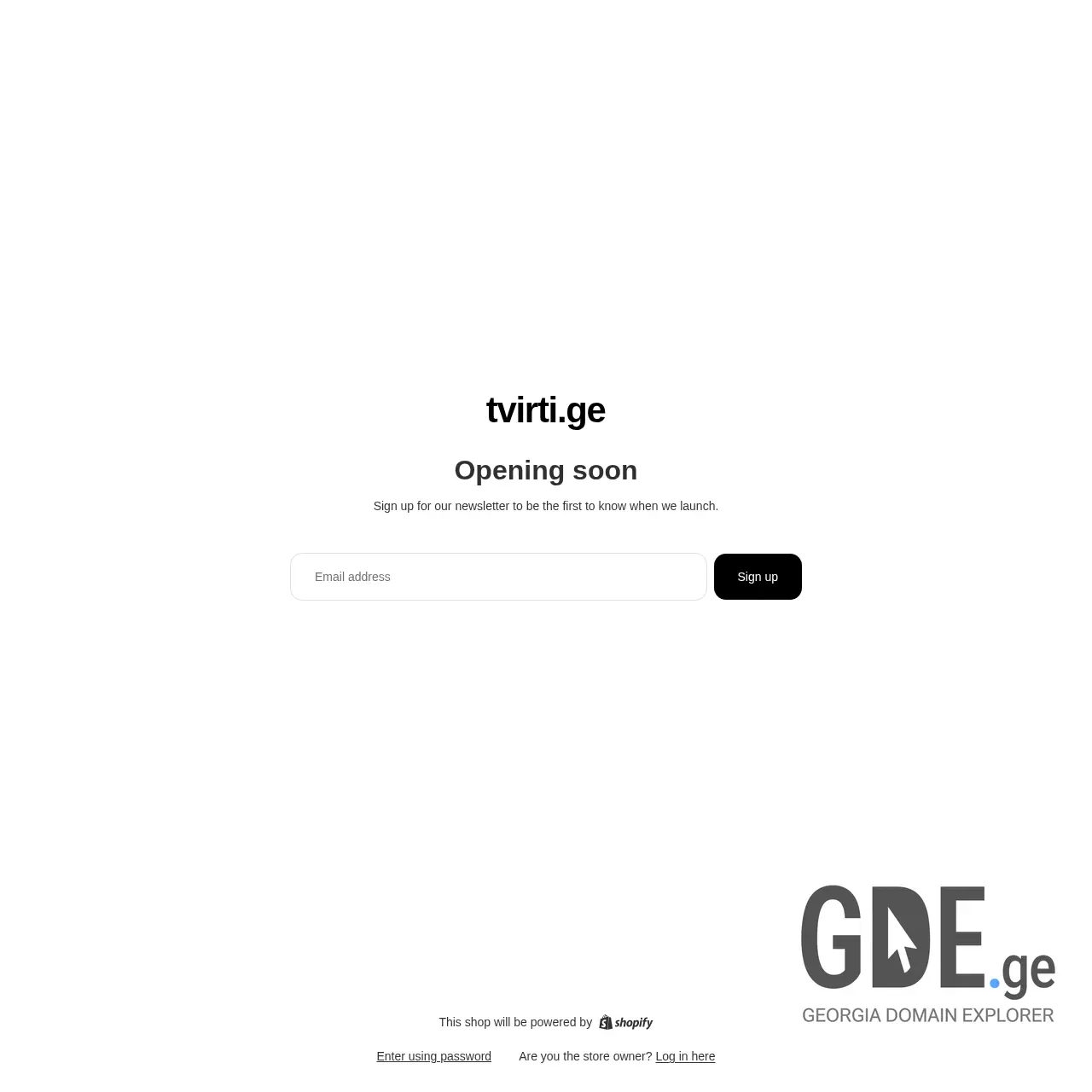 Screenshot of the site tvirti.ge at 2026-02-03