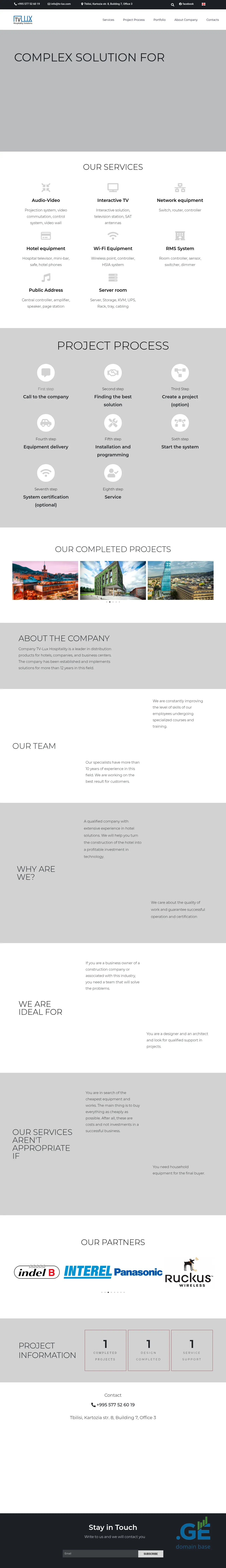 Screenshot of the site tvlux.ge