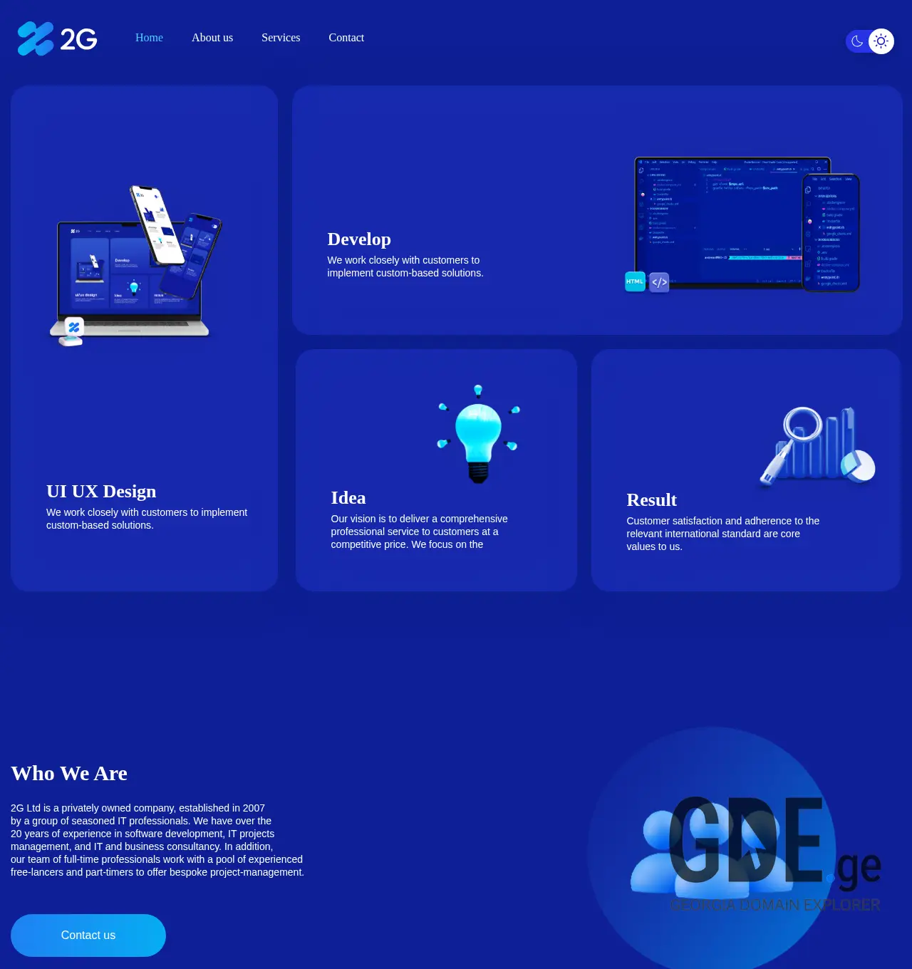 Screenshot of the site two.ge at 2025-12-01