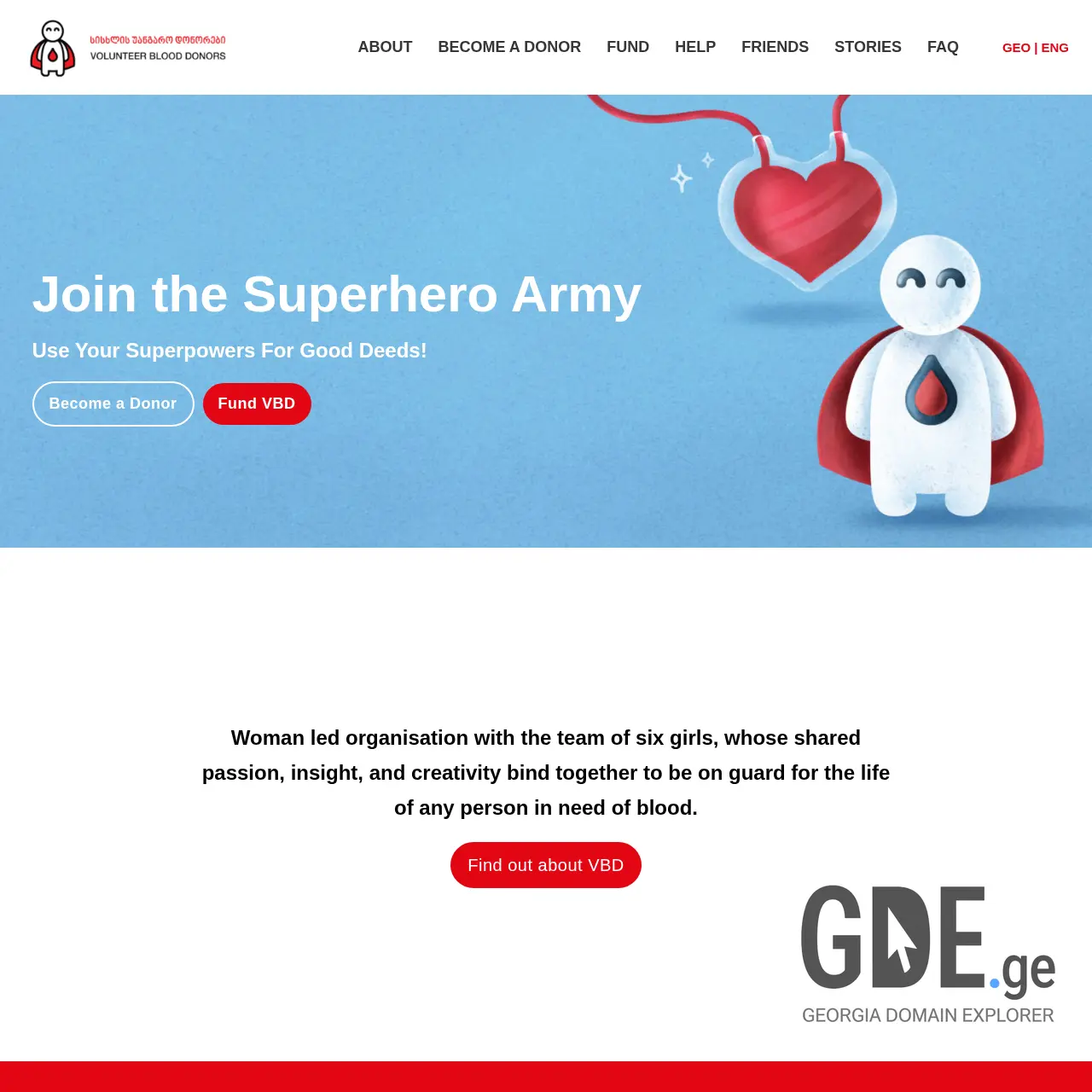 Screenshot of the site uangarodonorebi.ge at 2025-12-31