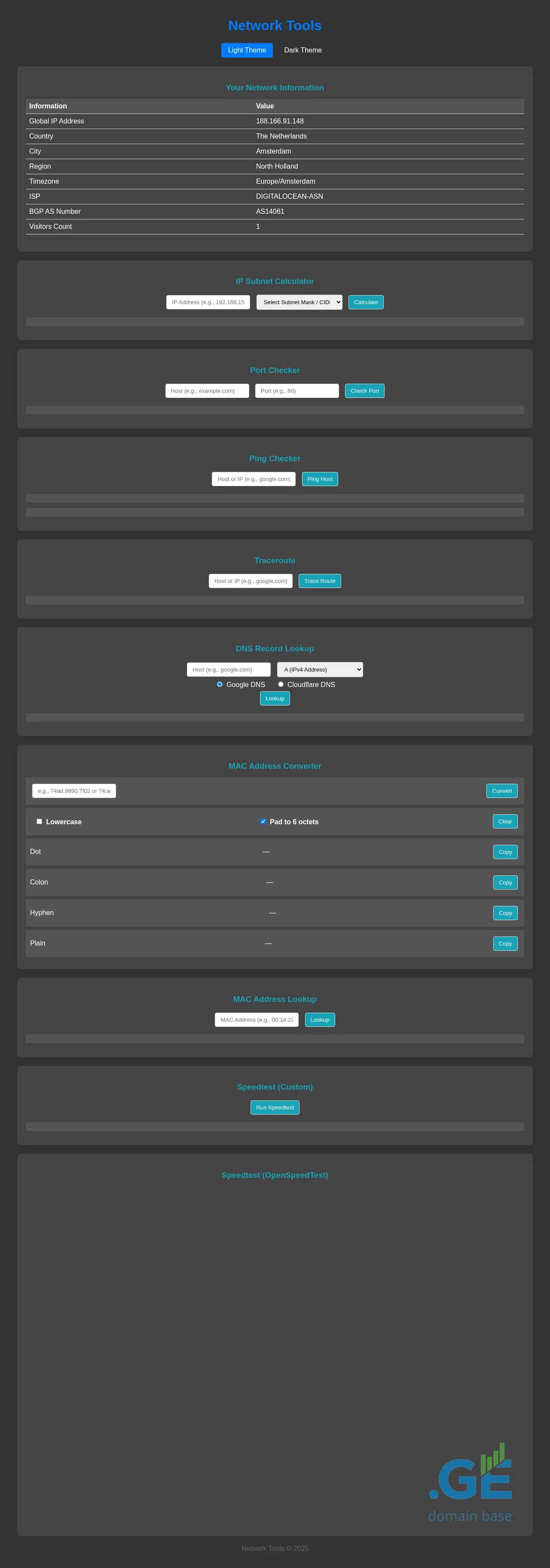 Screenshot of the site udp.ge