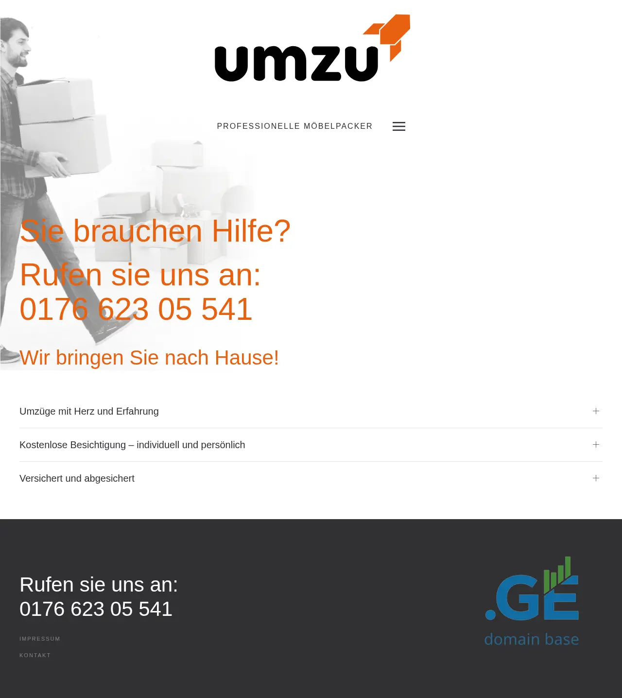 Screenshot of the site umzu.ge