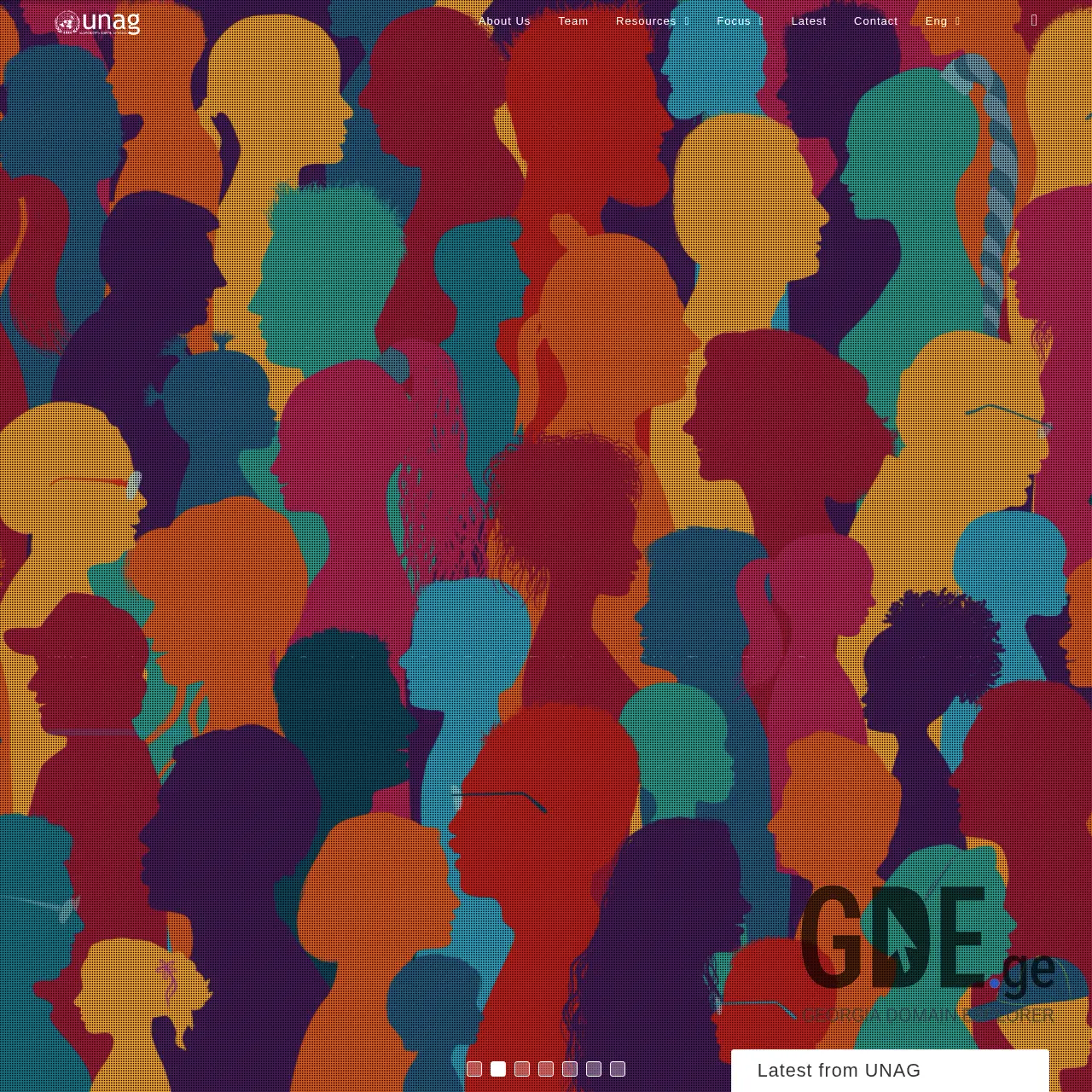 Screenshot of the site una.ge at 2025-12-18