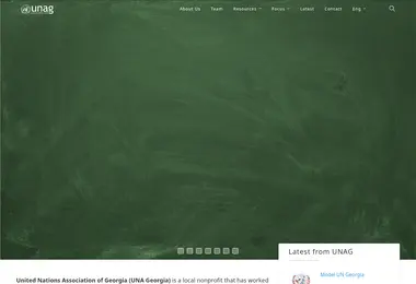 Screenshot of una.ge