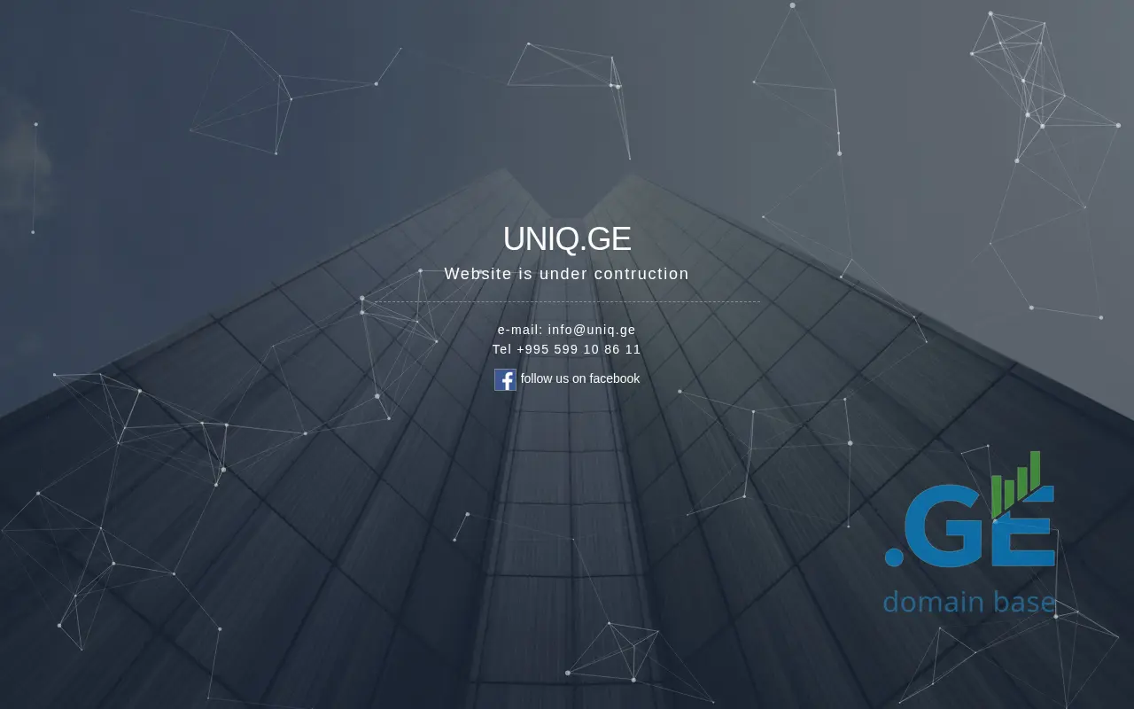 Screenshot of the site uniq.ge