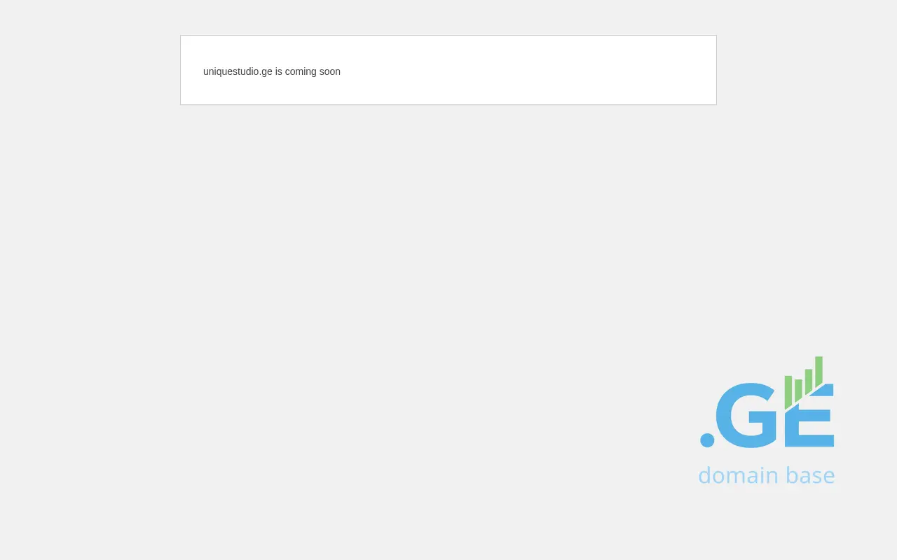 Screenshot of the site uniquestudio.ge