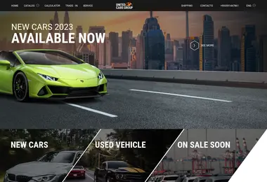Screenshot of unitedcarsgroup.ge