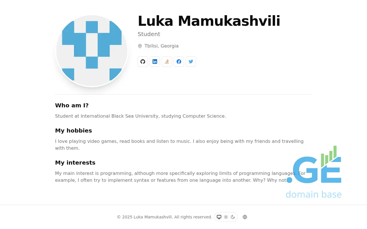 Screenshot of the site usltd.ge